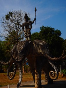 Don't expect ancient ruins at Buddha Park Vientiane Laos