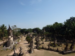 Don't expect ancient ruins at Buddha Park Vientiane Laos