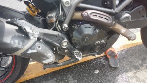 Ducati Hyperstrada Crash Thailand